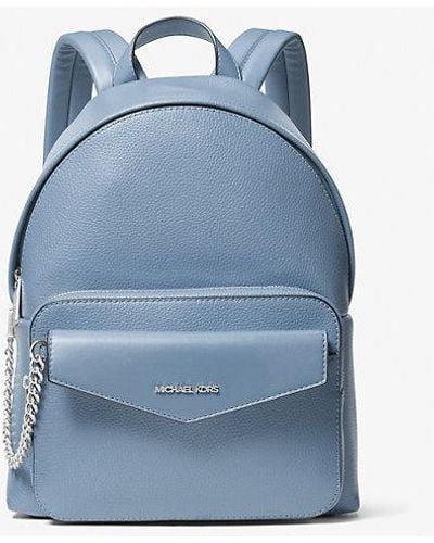 Michael Kors Maisie Medium Pebbled Leather 2-in-1 Backpack - Blue