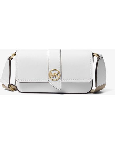 Michael Kors Greenwich Extra-small Saffiano Leather Sling Crossbody Bag - White