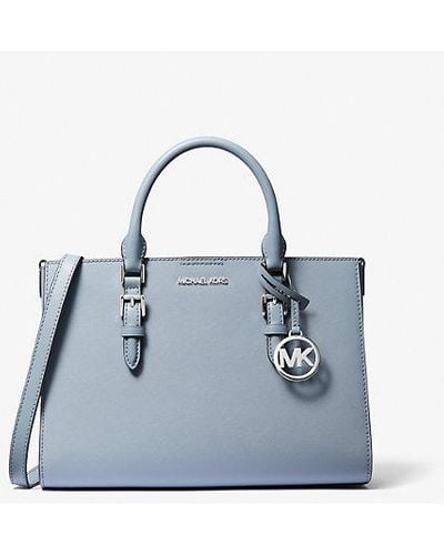 Michael Kors Charlotte Medium Saffiano Leather 2-in-1 Tote Bag - Blue