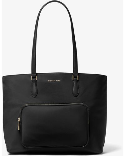 Michael Kors Cara Large Nylon Tote Bag - Black