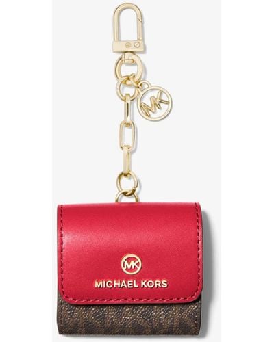 Michael Kors Logo Clip Case For Apple Airpods® - Red