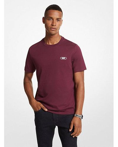 Michael Kors Empire Logo Cotton T-shirt - Purple