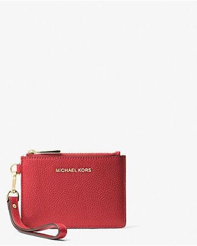 Michael Kors Leather Coin Purse - Red