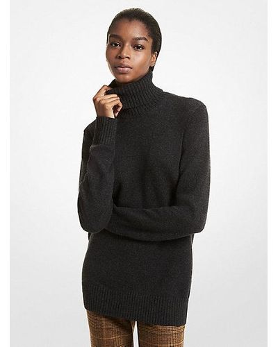 Michael Kors Joan Cashmere Turtleneck Sweater - Black