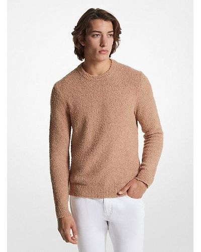 Michael Kors Organic Cotton Bouclé Sweater - Pink