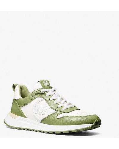 Michael Kors Dev Two-tone Sneaker - Green