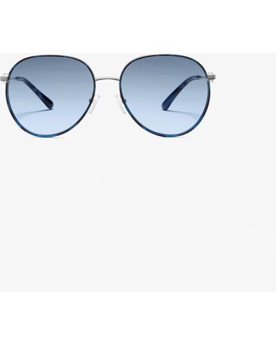 Michael Kors Empire Aviator Sunglasses - Blue