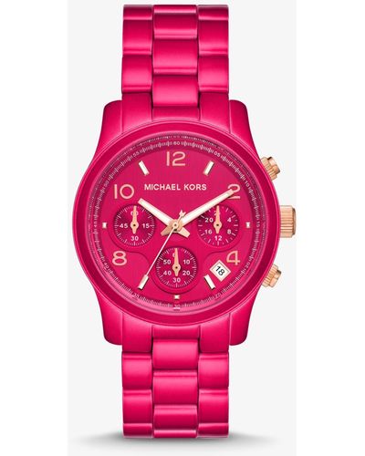 Michael Kors Limited-edition Runway Pink-tone Watch