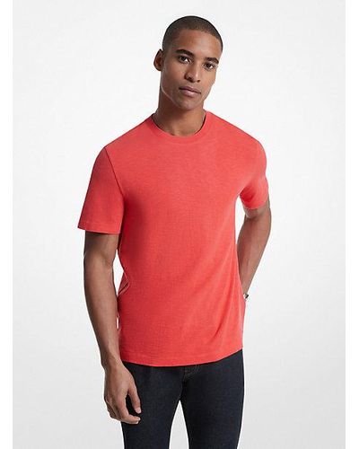 Michael Kors Mk Cotton T-Shirt - Red
