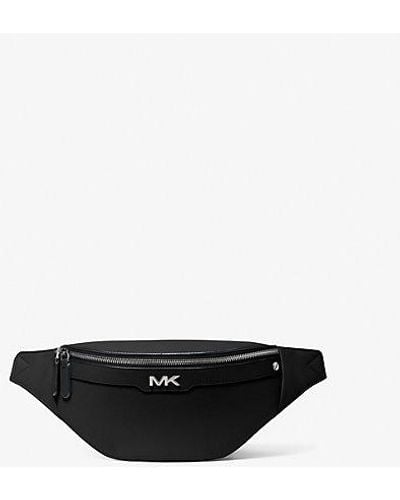 Michael Kors Mk Varick Small Leather Belt Bag - White