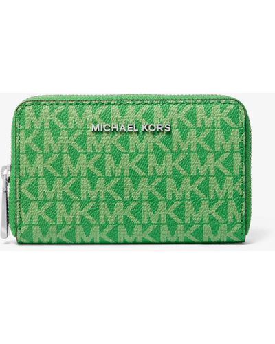Michael Kors Small Logo Wallet - Green