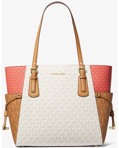 MICHAEL Michael Kors Voyager East West Tote - White