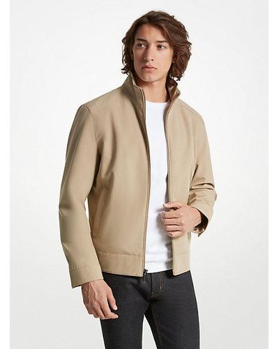 Michael Kors Kilkenny Mixed-media Jacket - Natural