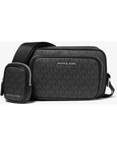Michael Kors Hudson Logo Camera Bag With Pouch - Black
