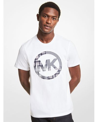Michael Kors Patchwork Logo Cotton Jersey T-shirt - White