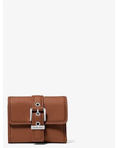 Michael Kors Colby Small Leather Tri-fold Wallet - White