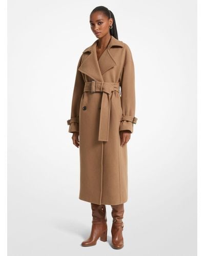 Michael Kors Trench in misto lana - Neutro