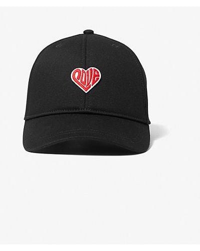 MICHAEL Michael Kors Mk Watch Hunger Stop Love Organic Cotton Baseball Hat - Black