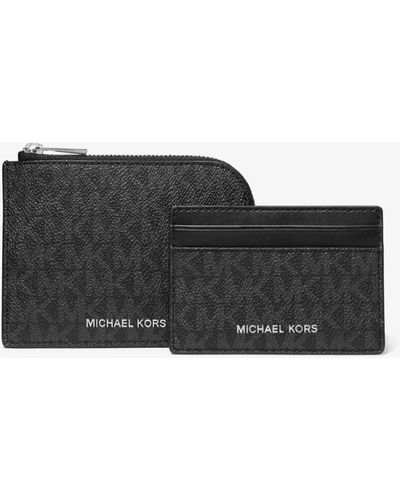 Michael Kors Hudson Logo 2-in-1 Wallet - Black
