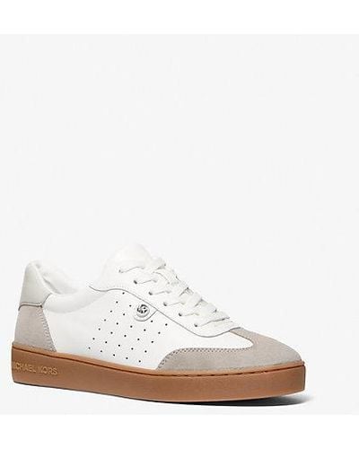 Michael Kors Scotty Leather Sneaker - White