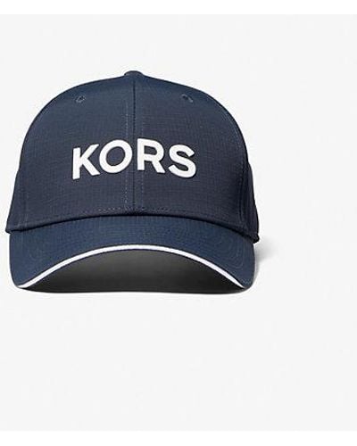 Michael Kors Kors Embroidered Nylon Baseball Hat - Blue