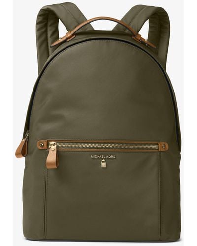 Michael Kors Kelsey Large Nylon Backpack - Green