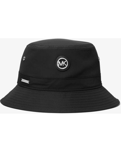 Michael Kors Logo Woven Bucket Hat - Black