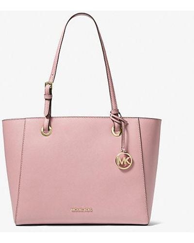 Michael Kors Walsh Medium Saffiano Leather Tote Bag - Pink