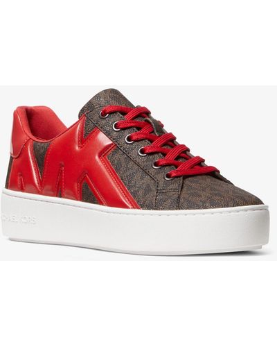 michael kors red sneakers