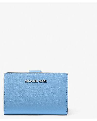 Michael Kors Medium Saffiano Leather Wallet - Blue