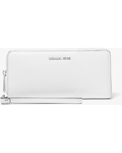 MICHAEL Michael Kors Saffiano Leather Continental Wallet - White