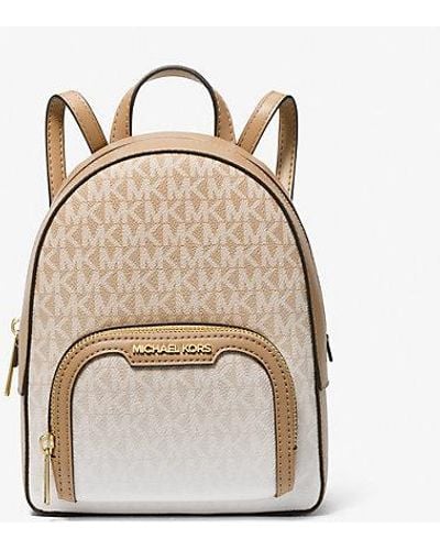 Michael Kors Jaycee Extra-small Ombré Logo Convertible Backpack - Natural