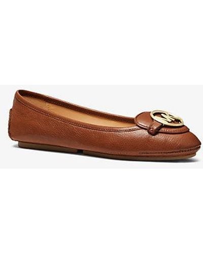 Michael Kors Lillie Leather Moccasin - Brown