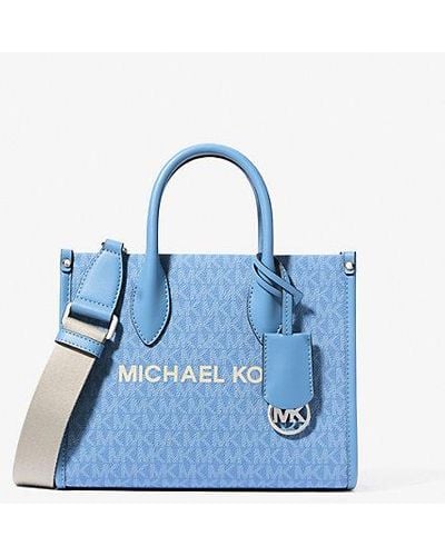Michael Kors Mirella Small Signature Logo Crossbody Bag - Blue