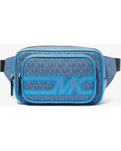 Michael Kors Cooper Graphic Logo Sling Pack - Blue