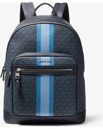 Michael Kors Hudson Logo Stripe Backpack - Blue