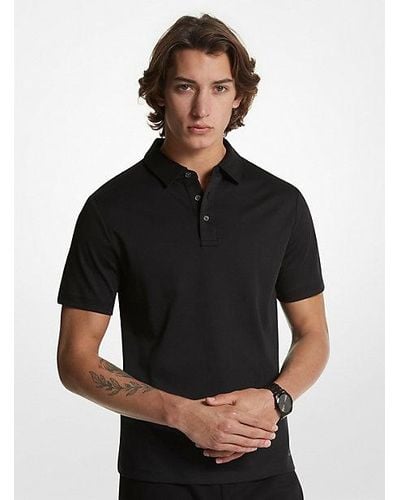 Michael Kors Cotton Polo Shirt - Black