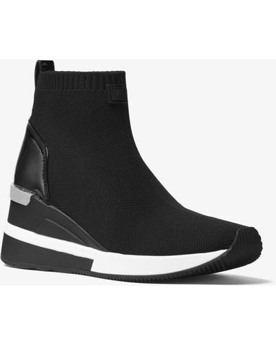 Michael Kors Sock sneaker Skyler in maglia stretch - Nero