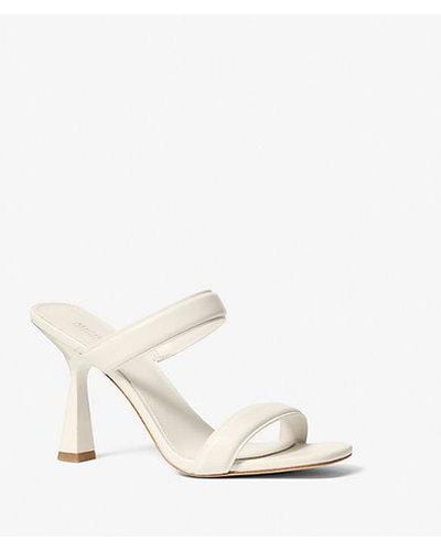 Michael Kors Clara Leather Sandal - White