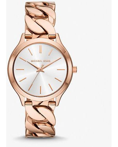 Michael Kors Slim Runway Three-hand Stainless Steel Watch 38mm in 