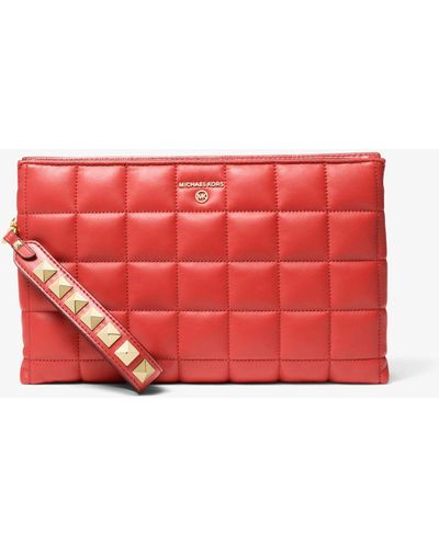 Michael Kors Extra-large Quilted Leather Wristlet - Multicolor