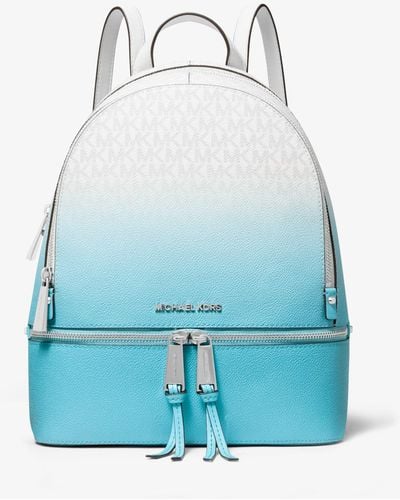 Michael Kors Rhea Medium Ombré Logo Backpack - Blue