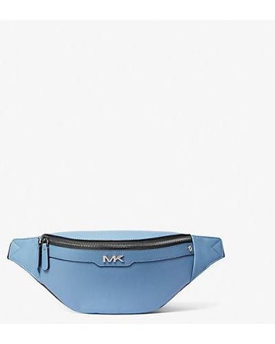 Michael Kors Varick Small Leather Belt Bag - Blue