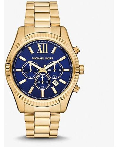 Michael Kors Mk Oversized Lexington-Tone Watch - Metallic