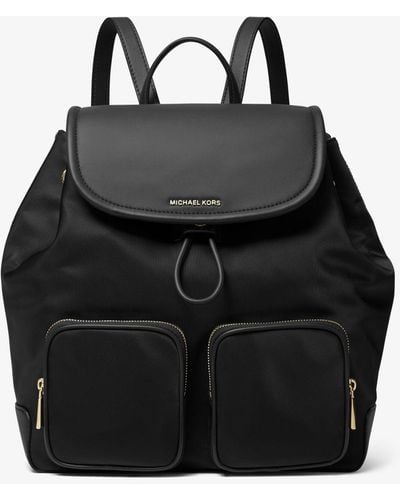 MICHAEL Michael Kors Mk Cara Large Nylon Backpack - Black
