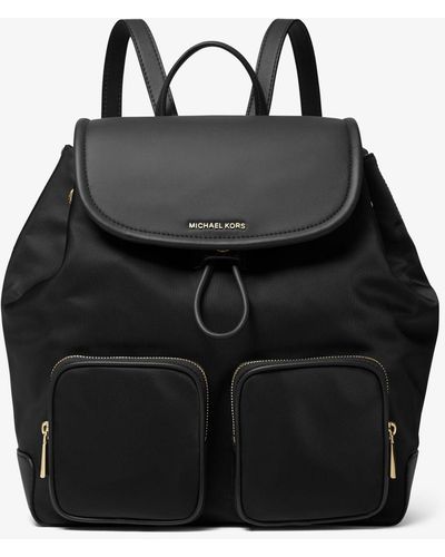 Michael Kors Cara Large Nylon Backpack - Black