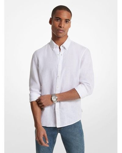 Michael Kors Camicia in lino - Bianco