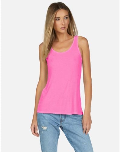 Michael Lauren Mason Le Rib Tank - Pink