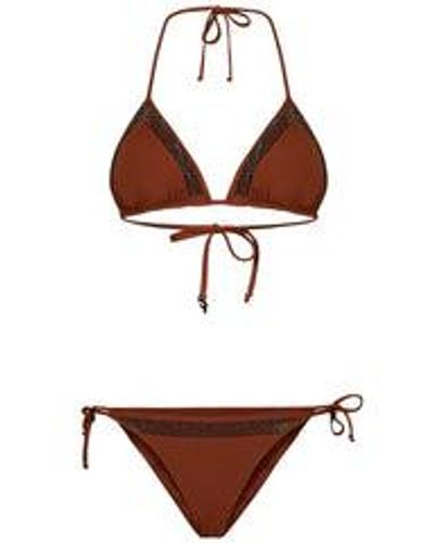 Fisico Swimsuit - Brown
