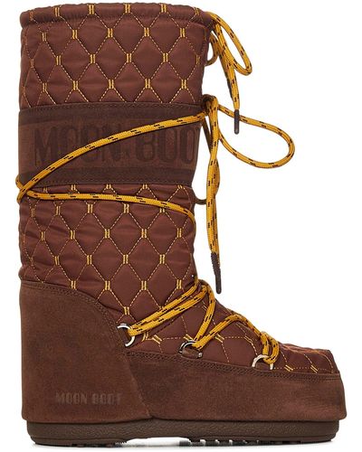Moon Boot Stivali Icon Quilted - Marrone